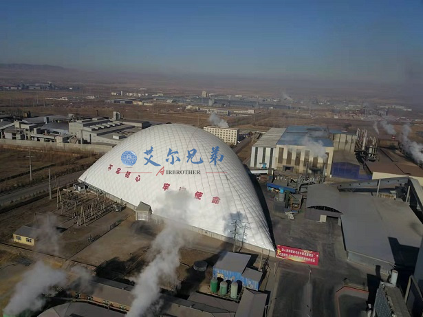 看氣膜建筑遇上露天煤場(chǎng)是如何做的？