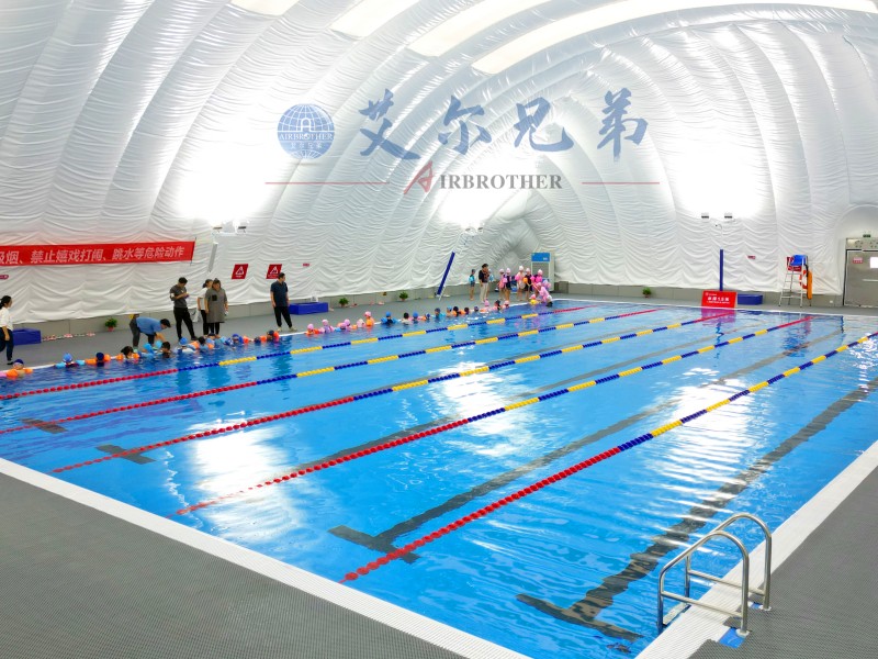 氣膜游泳館，恒溫富氧，游泳更舒適