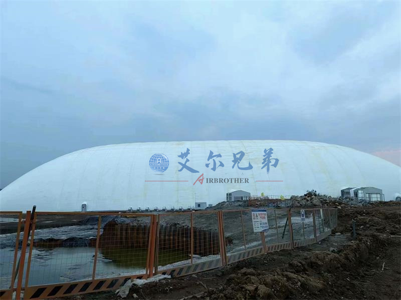 氣承式基坑氣膜，施工現(xiàn)場的綠色防護罩